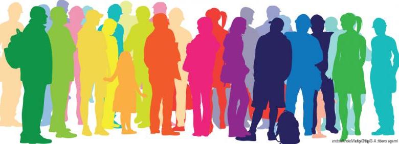 illustration of colorful group of people