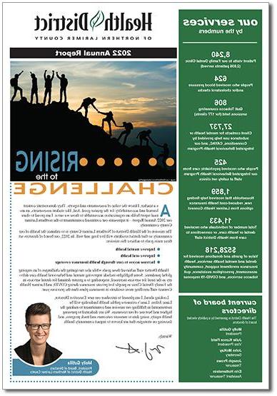 Imagen de portada del Informe Anual del Distrito de Salud 2022
